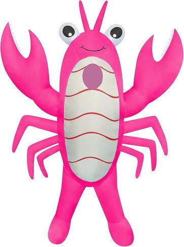 2 Packs Inflatable Lobster Costumes Blue and Pink Blow Up Suit Cosplay Outfit for Adult Birthday/Halloween/Mardi Gras/Gender Reaveal Party in Saudi Arabia