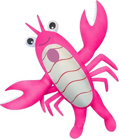 2 Packs Inflatable Lobster Costumes Blue and Pink Blow Up Suit Cosplay Outfit for Adult Birthday/Halloween/Mardi Gras/Gender Reaveal Party in Saudi Arabia