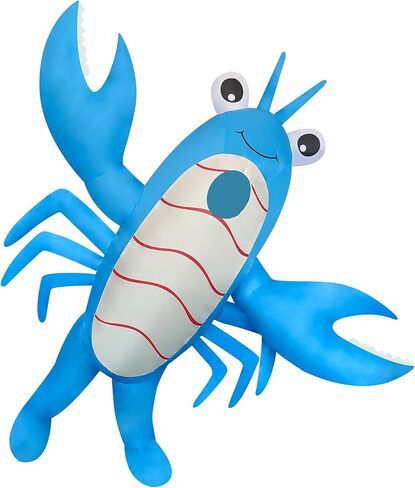 2 Packs Inflatable Lobster Costumes Blue and Pink Blow Up Suit Cosplay Outfit for Adult Birthday/Halloween/Mardi Gras/Gender Reaveal Party in Saudi Arabia