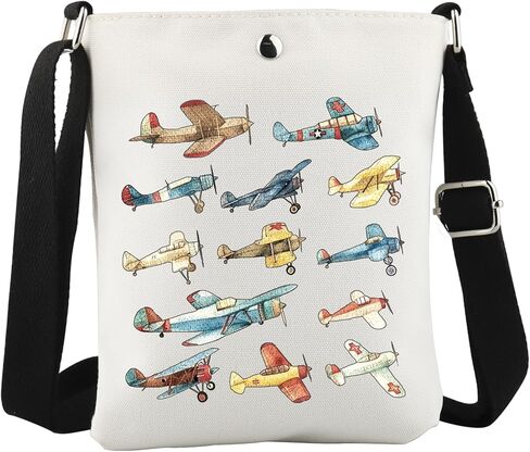WCGXKO Vintage Planes Crossbody Bag Aviation Gift Aviation History Gift Plane Collage Gift Flight Attendants Gift gift in Saudi Arabia