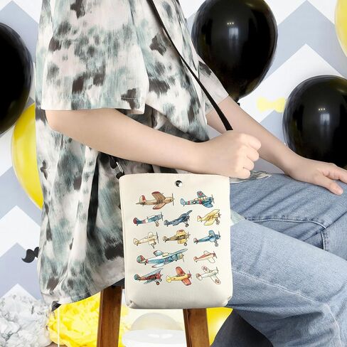 WCGXKO Vintage Planes Crossbody Bag Aviation Gift Aviation History Gift Plane Collage Gift Flight Attendants Gift gift in Saudi Arabia