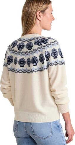 سترة نسائية من Vineyard Vines من Seaspun Cashmere Shell Intarsia Crew in Kuwait