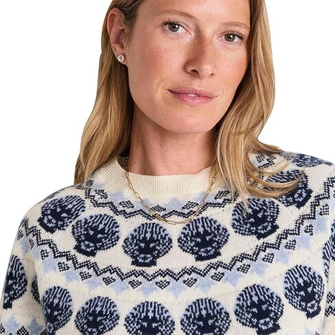 سترة نسائية من Vineyard Vines من Seaspun Cashmere Shell Intarsia Crew in Kuwait