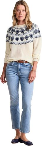سترة نسائية من Vineyard Vines من Seaspun Cashmere Shell Intarsia Crew in Kuwait