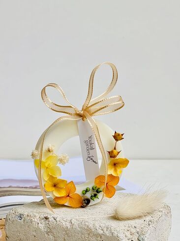 Sandalwood Wax Melts - 1.58oz Premium Ring-Shaped Scented Soy Wax Melts with Dried Flowers | Flameless Aromatherapy for Home & Office | Housewarming Birthday Unisex Gift Set in Saudi Arabia