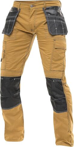 Cargo Construction Pants for Men - Tactical Wear Safety Pants with Knee Pads and Tool Pockets for Work and Outdoor Use in Kuwait