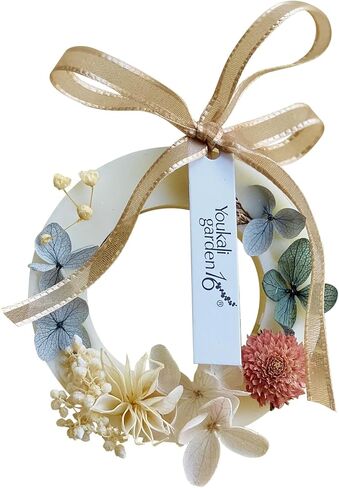 Sandalwood Wax Melts - 1.58oz Premium Ring-Shaped Scented Soy Wax Melts with Dried Flowers | Flameless Aromatherapy for Home & Office | Housewarming Birthday Unisex Gift Set in Saudi Arabia