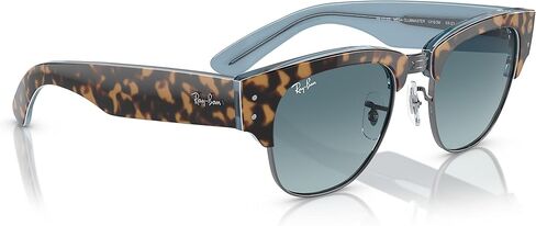 نظارة شمسية Ray-Ban MEGA CLUBMASTER RB0316S HAVANA ON BLU على إطار معدني مع عدسة رمادية متدرجة زرقاء in Kuwait