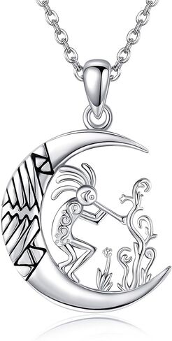 Kokopelli Necklace 925 Sterling Silver Kokopelli Pendant Jewelry Gifts for Women in Saudi Arabia