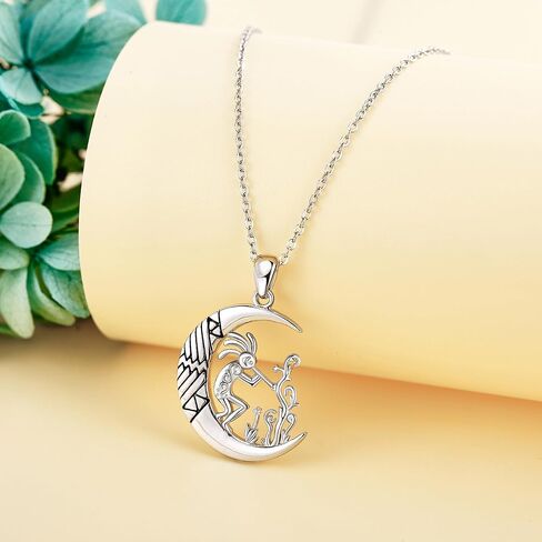 Kokopelli Necklace 925 Sterling Silver Kokopelli Pendant Jewelry Gifts for Women in Saudi Arabia