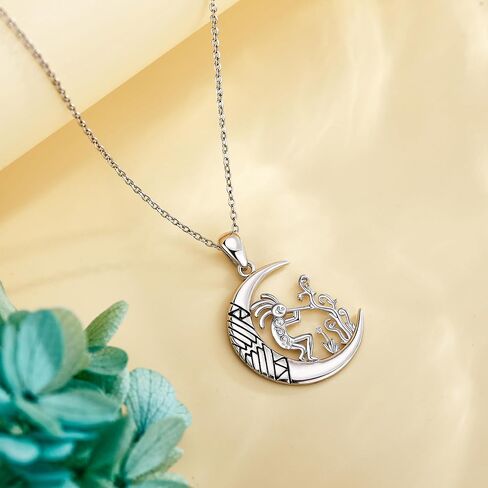 Kokopelli Necklace 925 Sterling Silver Kokopelli Pendant Jewelry Gifts for Women in Saudi Arabia