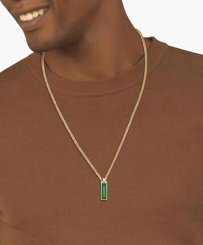 Lacoste Fence Men's Pendant Jewelry Necklace, Fashionable, Masuline Style in Saudi Arabia