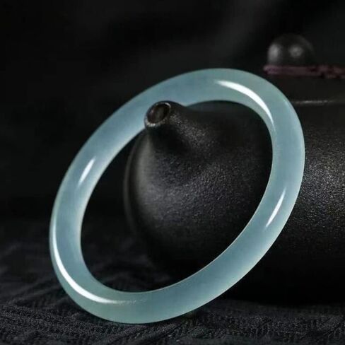 Natural Jade Bangles, Ladies Light Green Jade Color Jade Bangle Bracelet, for Family, for Friends, for Ladies, with Jewellery Box, 54-64mm,Jade-56mm,Jade-56mm in Saudi Arabia
