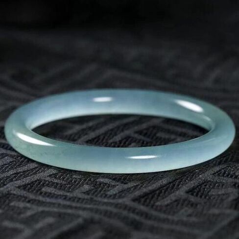 Natural Jade Bangles, Ladies Light Green Jade Color Jade Bangle Bracelet, for Family, for Friends, for Ladies, with Jewellery Box, 54-64mm,Jade-56mm,Jade-56mm in Saudi Arabia