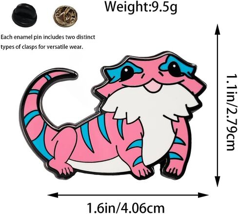 Enamel Pin,Bearded Dragon Lapel Pin,DIY Decor Collection,Cute Reptile Brooch,Adorable Lizard Badge,Gift For Reptile Lovers,Teens, Friends,Family,Pin on,Denim Jacket,Canvas Bag,Backpack in Saudi Arabia