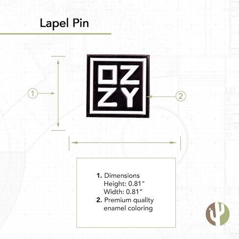 Desert Cactus Ozzy Osbourne Lapel Pin Enamel Made of Metal (Individual Pin 3) in Saudi Arabia