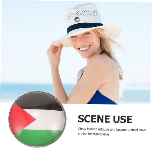 2Pcs Palestine Flag Pin Metal Brooch for Men Stylish Lapel Pin Decorative Accessory for Suit Hat Shirt Present for Fashion Enthusiasts in Saudi Arabia