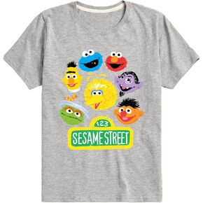 Sesame Street - Group - Toddler and Youth Short Sleeve Graphic T-Shirt in Saudi Arabia