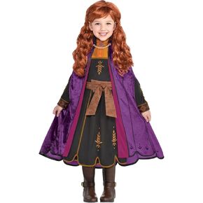 Party City Anna Travel Halloween Costume for Girls, Disney, Frozen 2, Medium (8-10), with Dress and Cape in Kuwait