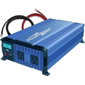 1000W Power Inverter DC 12V to 120V AC Car Inverter Power Converter with Dual 120 Volt AC Outlets. Easy to Install, Automotive Back Up Power Supply for Televisions, Blenders, Power Tools in Kuwait
