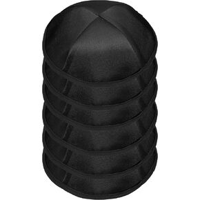 A&M Mezuzot Modern Satin Kippah Hat for Men Yarmulke Cap Jewish Yamaka Hat Set of 6 Kippot for Men in Kuwait
