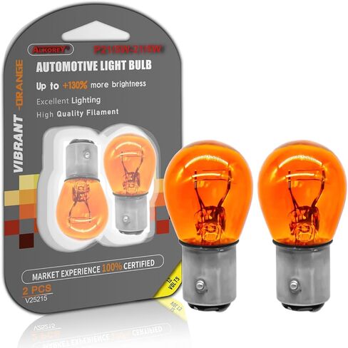 ALKOREY-T20 W21W 7440 Turn Signal Bulbs,2100K Amber 12V 21W 7440NA Automotive Light Bulb,Car Miniature Lamps,Ideal for Parking,2 Pack in Kuwait