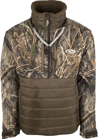 Drake Waterfowl Men's LST Guardian Flex Double Down Waterproof Windproof Insulated 1/4 Zip Eqwader Jacket in Saudi Arabia