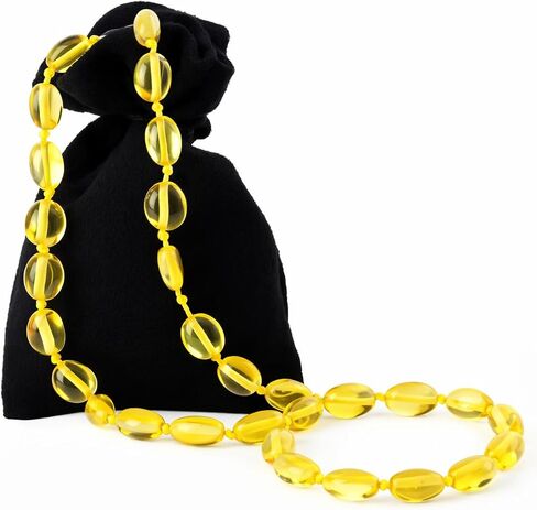 Baltic Amber Necklace And Bracelet Gift Set – Genuine Gemstone – Handcrafted With Gift Packaging & Certificate in Saudi Arabia