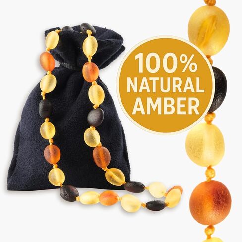 Baltic Amber Necklace And Bracelet Gift Set – Genuine Gemstone – Handcrafted With Gift Packaging & Certificate in Saudi Arabia