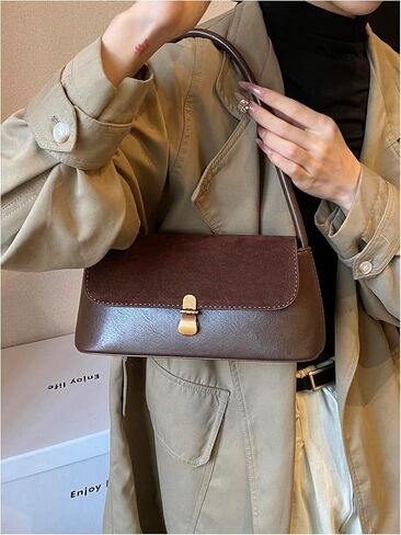 SweatyRocks Women's Vintage Shoulder Bags Y2K Leather Underarm Purse Top Handle Clutches in Saudi Arabia