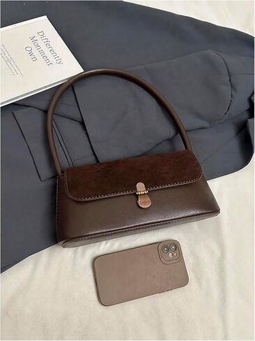 SweatyRocks Women's Vintage Shoulder Bags Y2K Leather Underarm Purse Top Handle Clutches in Saudi Arabia