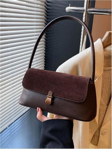SweatyRocks Women's Vintage Shoulder Bags Y2K Leather Underarm Purse Top Handle Clutches in Saudi Arabia