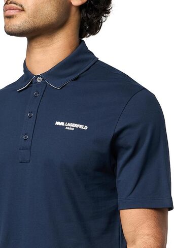 KARL LAGERFELD Paris Men's Sportswear Polo, White, XX-Large in Saudi Arabia