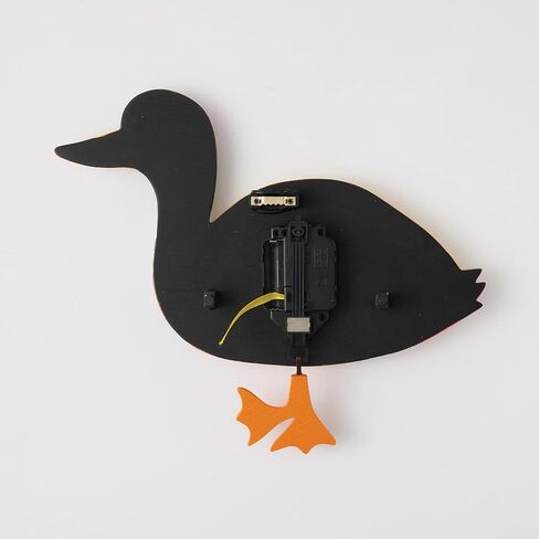 Enesco Allen Designs Waddles The Duck ساعة حائط بندول منحوتة، 8.39 بوصة، متعددة الألوان in Kuwait