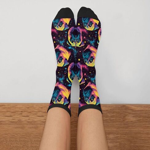 Funny Novelty Crew Socks Casual Athletic Sport Crazy Dress Sock For Women Men in Saudi Arabia