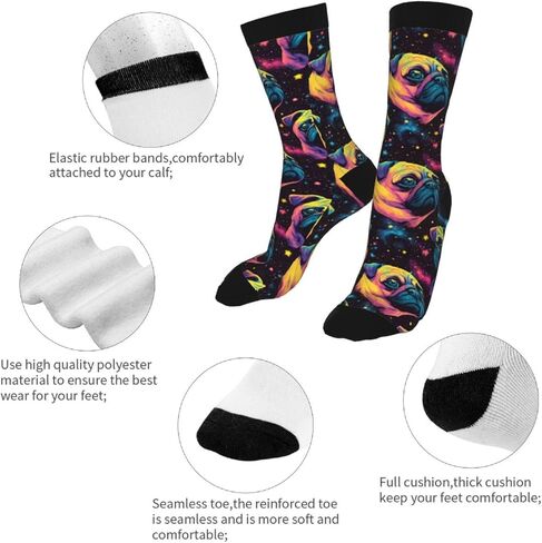 Funny Novelty Crew Socks Casual Athletic Sport Crazy Dress Sock For Women Men in Saudi Arabia