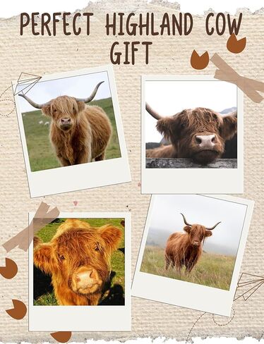 InnoBeta Highland Cow Gifts Socks for Women, Gifts for Scottish Highland Cow Lovers, One Size Crew Socks in Saudi Arabia