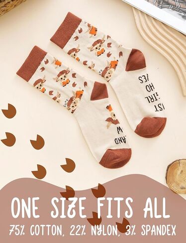 InnoBeta Highland Cow Gifts Socks for Women, Gifts for Scottish Highland Cow Lovers, One Size Crew Socks in Saudi Arabia