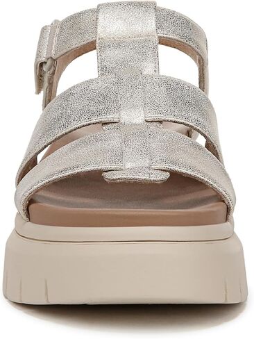 Naturalizer SOUL Women's Pippa Fisherman Sandal Gold Metallic 5 M in Saudi Arabia