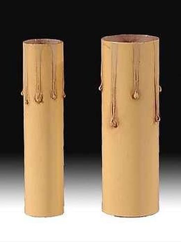 B&P Lamp® 6" Ht., Antique Paper Board Candle Covers, Candelabra Size in Kuwait