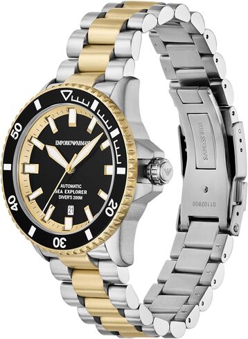 Emporio Armani Men's Sea Explorer Automatic Two-Tone Stainless Steel Watch (Model: AR60089) in Saudi Arabia