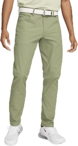 بنطال الجولف النحيف للرجال من Nike Tour بخمسة جيوب (أخضر زيتي/أسود، FD5615-386) مقاس 34x32 in Saudi Arabia