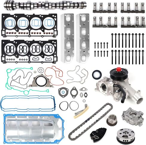 Camshaft and MDS Lifter Kit w/Head Gasket & Bolts Compatible with 2009-2016 Dodge Ram 1500, Durango 5.7L Hemi V8 - Replacement Part# 53022263AF, 53021726AD in Kuwait