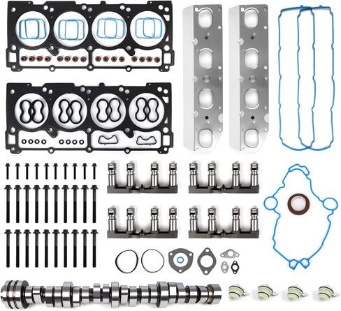 Camshaft and MDS Lifter Kit w/Head Gasket & Bolts Compatible with 2009-2016 Dodge Ram 1500, Durango 5.7L Hemi V8 - Replacement Part# 53022263AF, 53021726AD in Kuwait