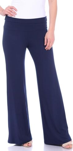 Popana 3 Pack Wide Leg Palazzo Lounge Pants for Women – Flowy Bootcut Casual Pants for Everyday Comfort in Kuwait