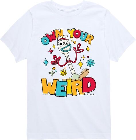 Disney - Own Your Weird Forky - Youth Short Sleeve Graphic T-Shirt in Saudi Arabia