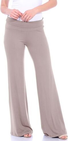 Popana 3 Pack Wide Leg Palazzo Lounge Pants for Women – Flowy Bootcut Casual Pants for Everyday Comfort in Kuwait