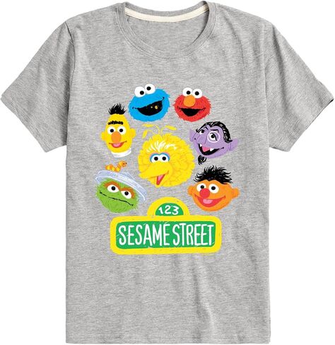 Sesame Street - Group - Toddler and Youth Short Sleeve Graphic T-Shirt in Saudi Arabia