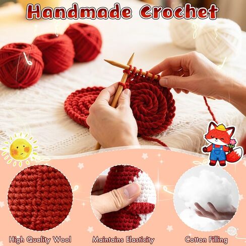 إيجابية الكروشيه الثعلب الحيوانات المحشوة الثعلب Plushie هدية للنساء الرجال عيد الفصح سلة الاشياء الهدايا العاطفية الكروشيه دعم الثعلب متجهم من القطيفة هدايا عيد ميلاد لابنة ابن in Kuwait