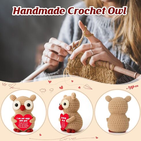 Owl Crochet Condolence Gift, Handmade Mini Owl for Friend Family, Crochet Comfort Ornament for Grieving Support, Thoughtful Memorial Present for Bereavement, Christmas or Birthday Healing in Saudi Arabia